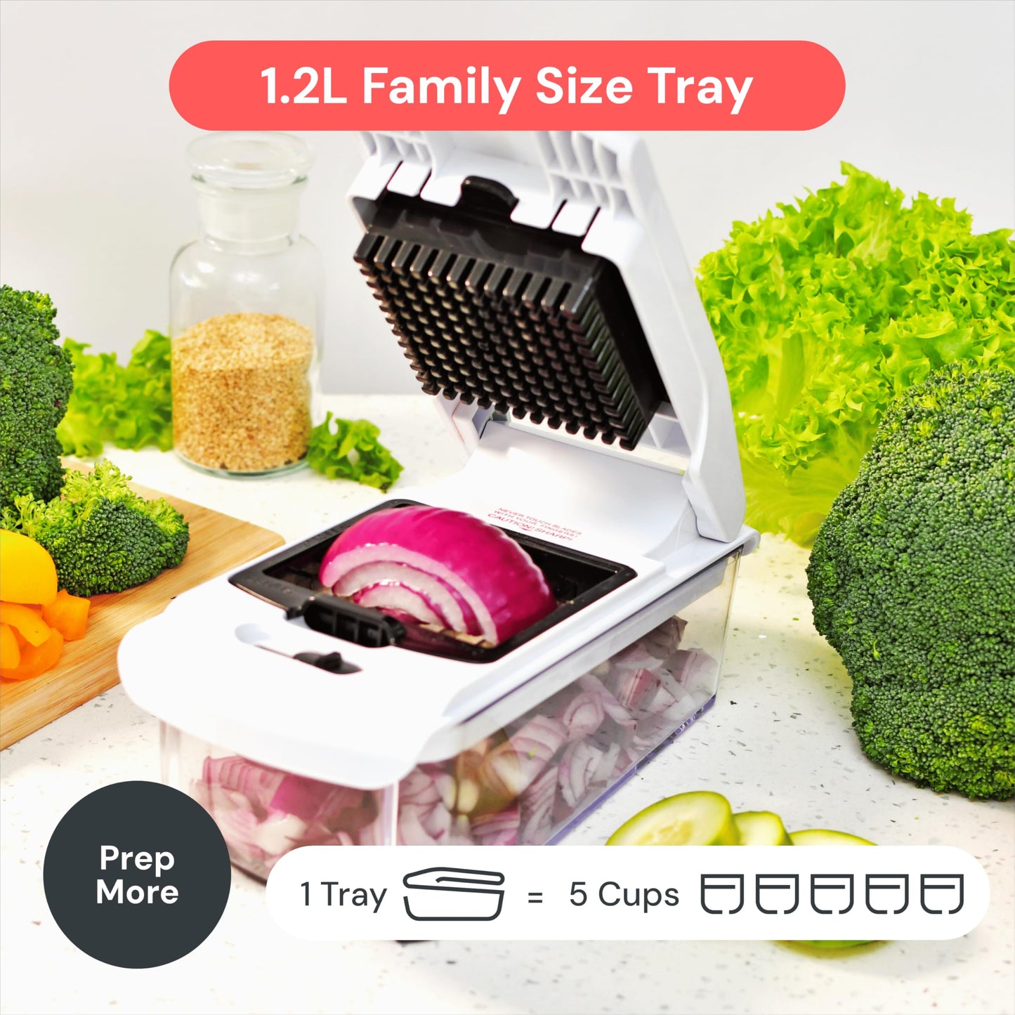 Fullstar 4-in-1 Food Chopper with Container